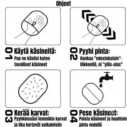 Staattinen karvanpoistohanska lemmikinkarvoille