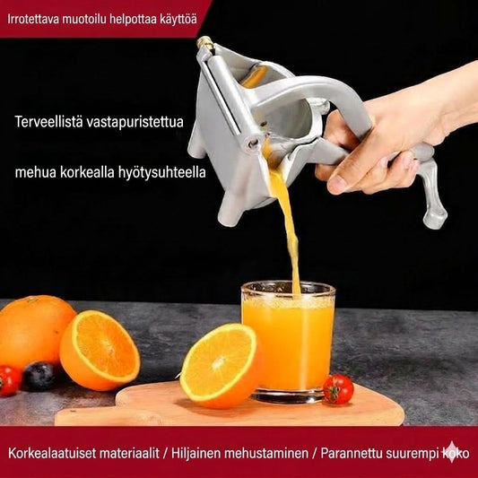 Manuaalinen sitruspuristin vivulla