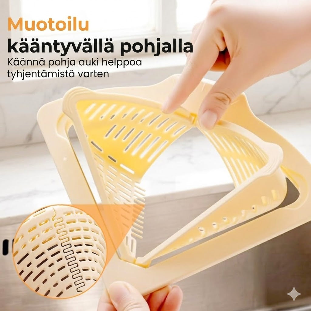 Magneettinen kulmasiivilä tiskialtaaseen – Tiskialtaan roskasiivilä