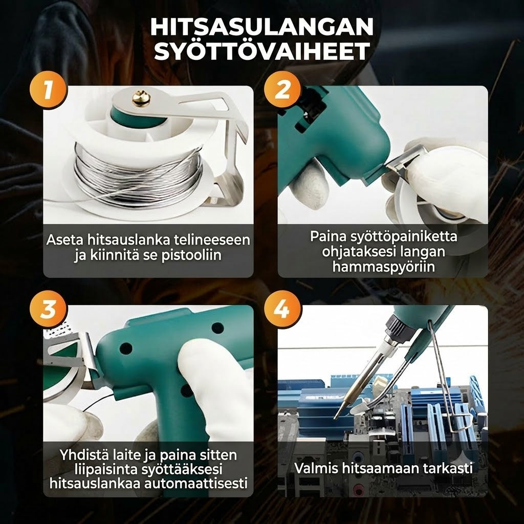 ⚒️ Tehokas 80W juotoskolvisarja – 12-osainen