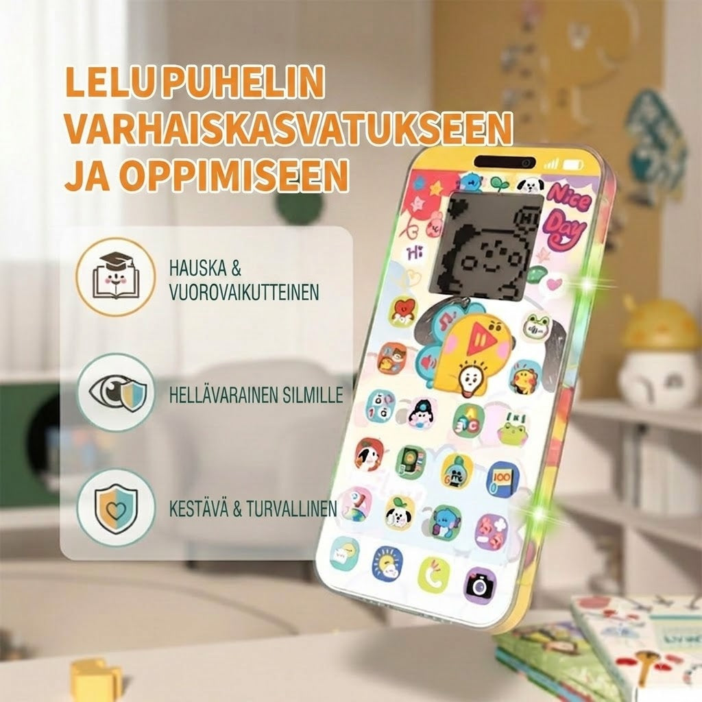 🔥📢 50 % ALENNUS📱 Oppimissälypuhelin lapsille | Oppimista leikin kautta, silmäystävällinen muotoilu – Ihanteellinen valinta oppimiseen ✨👶