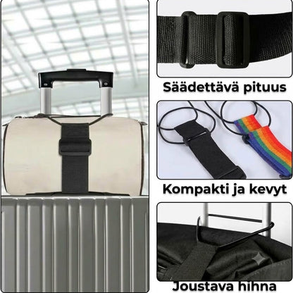 2 kpl monitoimiset matkalaukkuhihnat