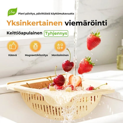 Magneettinen kulmasiivilä tiskialtaaseen – Tiskialtaan roskasiivilä
