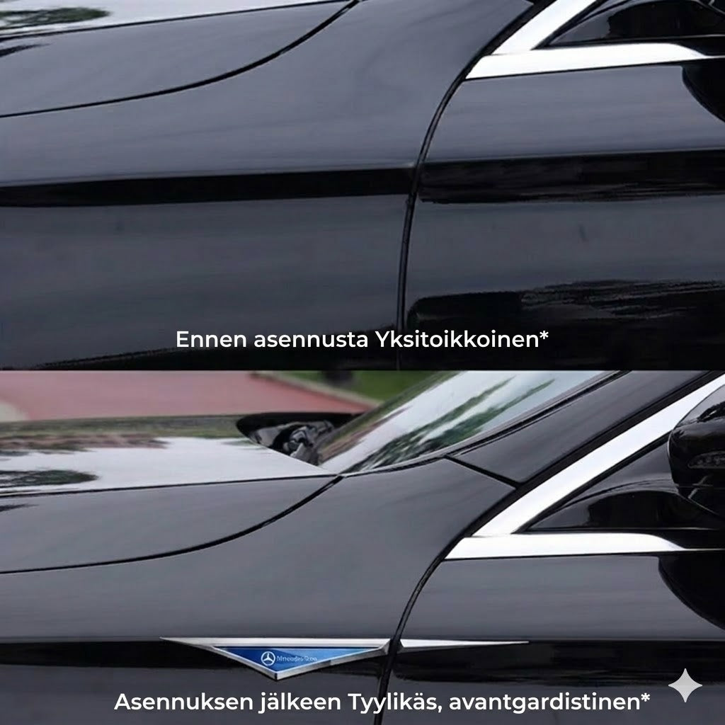 Universaali auton tunnus – Säänkestävä auton logo – Itseliimautuva merkki auton koriin