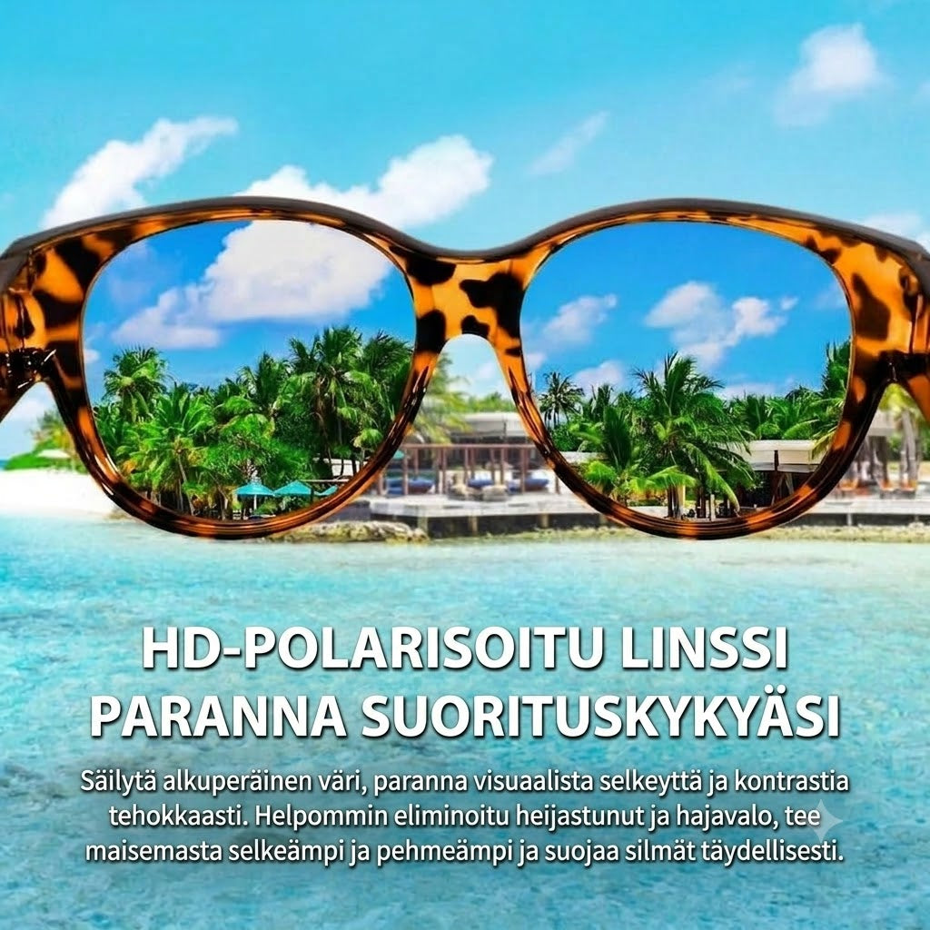 🕶 Uudet oversized cat-eye -aurinkolasit – Polarisoidut linssit & UV400-suoja