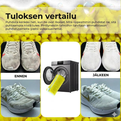 Mikrokuituinen pesupussi kengille – Pehmeä ja tehokas – Optimaalinen suoja kengille ja pesukoneelle