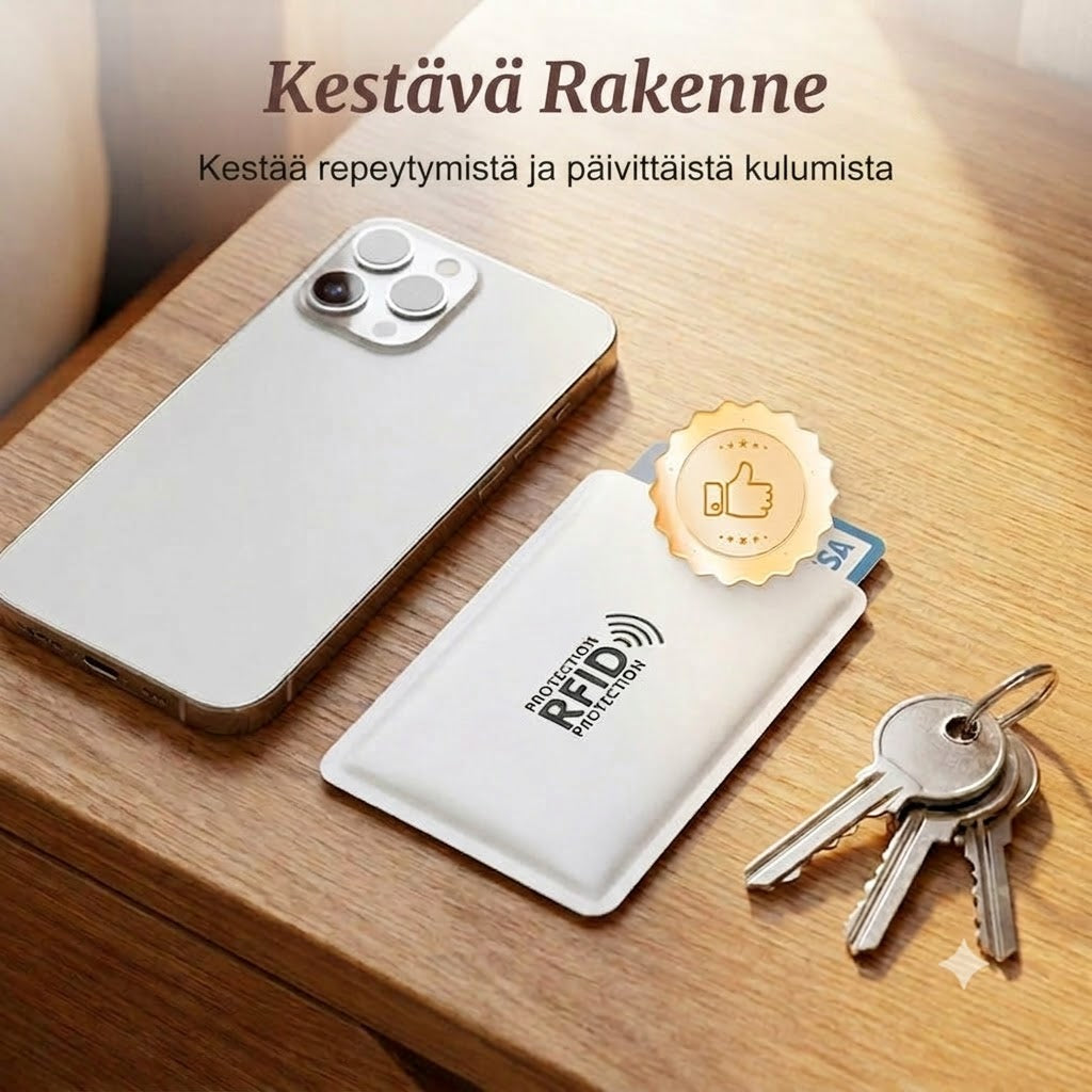 RFID-suojatut luottokorttikotelot / Kuorisuojat etälukua vastaan