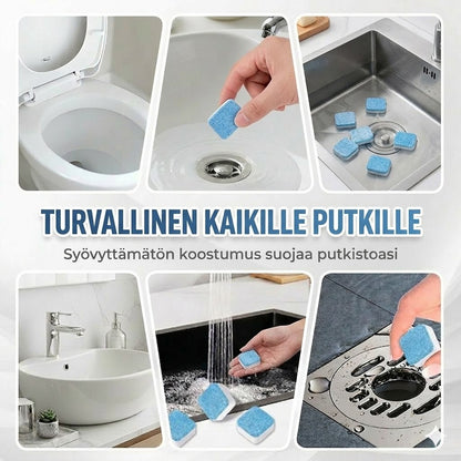 🚽 Nopeasti vaikuttavat viemärinavaustabletit – Sopivat keittiöön, kylpyhuoneeseen ja viemäreihin