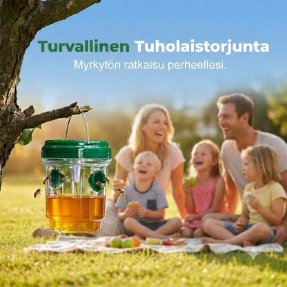 Aurinkokäyttöinen ripustettava ampiaisloukku & kärpässaalis