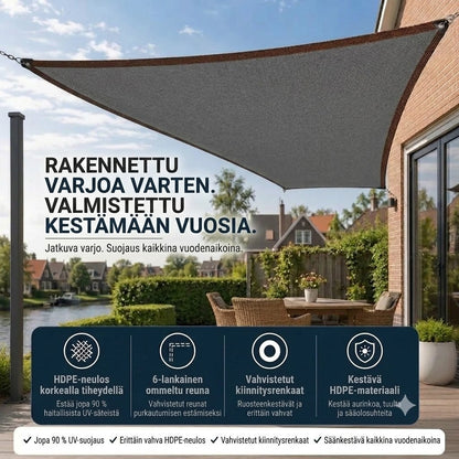 SunChill™ | Premium HDPE -aurinkopurje viileään varjoon ja UV-suojaukseen