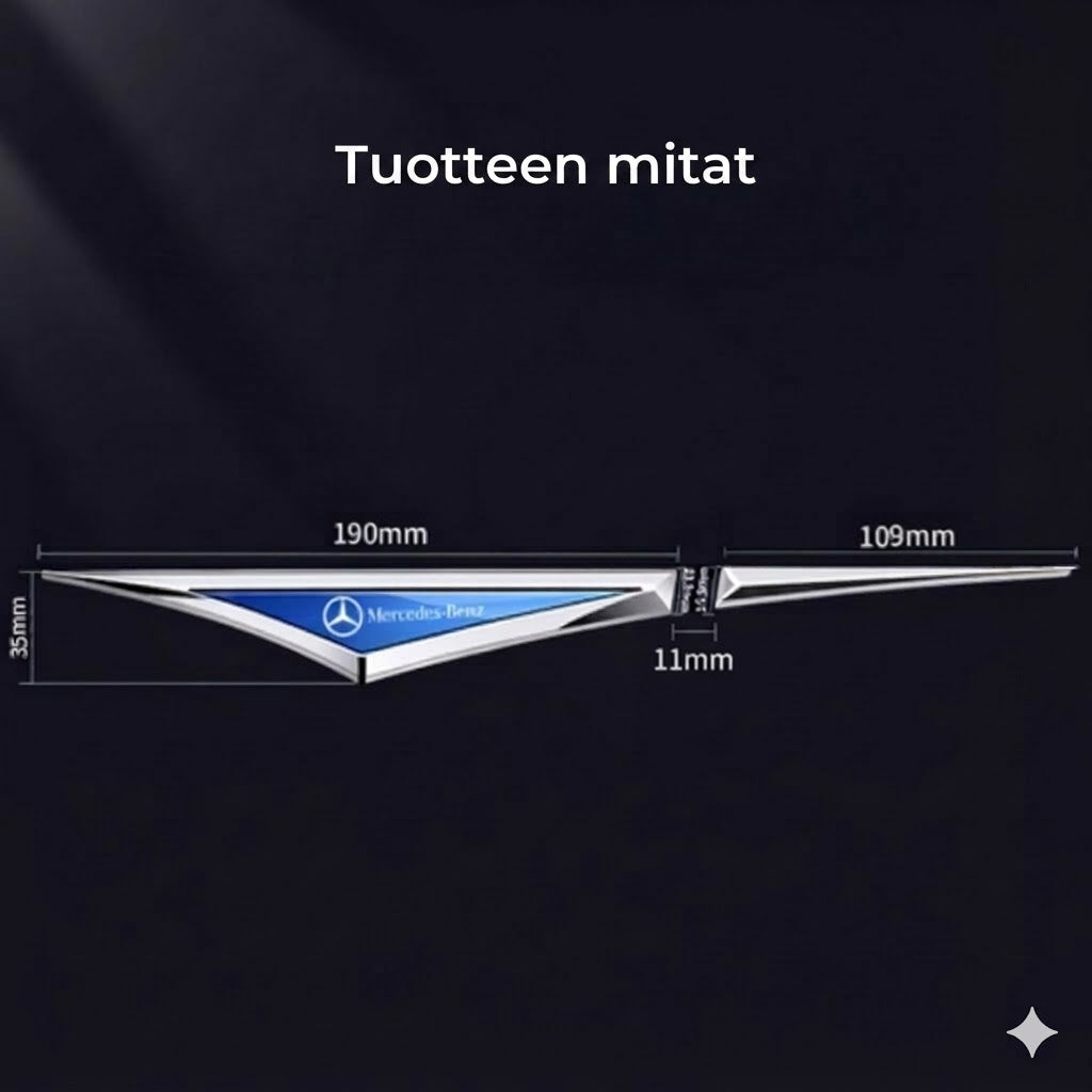 Universaali auton tunnus – Säänkestävä auton logo – Itseliimautuva merkki auton koriin