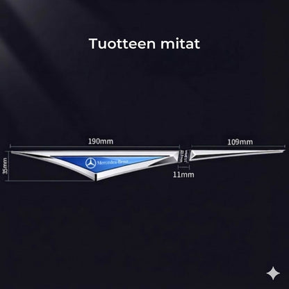 Universaali auton tunnus – Säänkestävä auton logo – Itseliimautuva merkki auton koriin