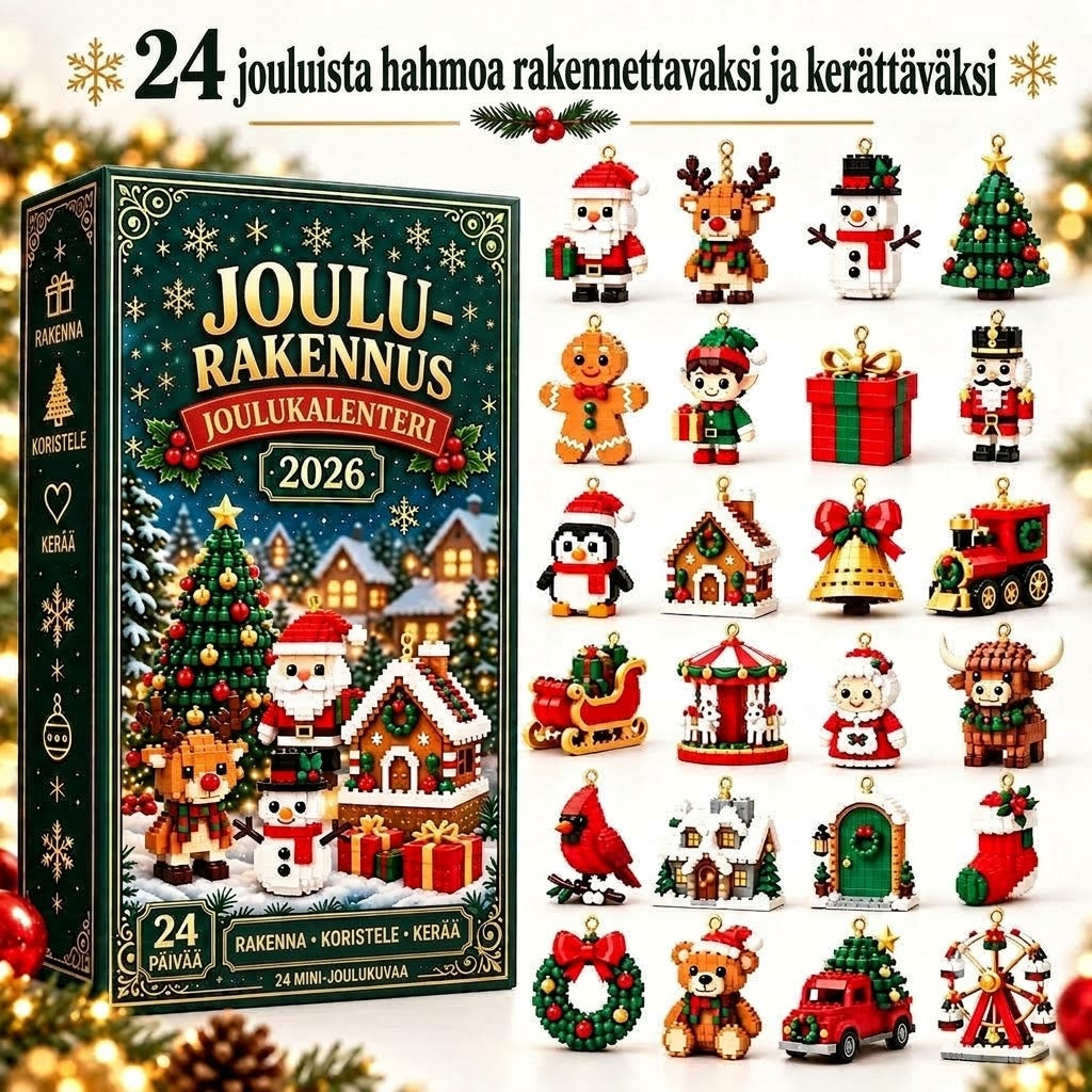 Joulurakentelu – Rakenna uusi jouluaiheinen hahmo joka päivä jouluaattoon asti