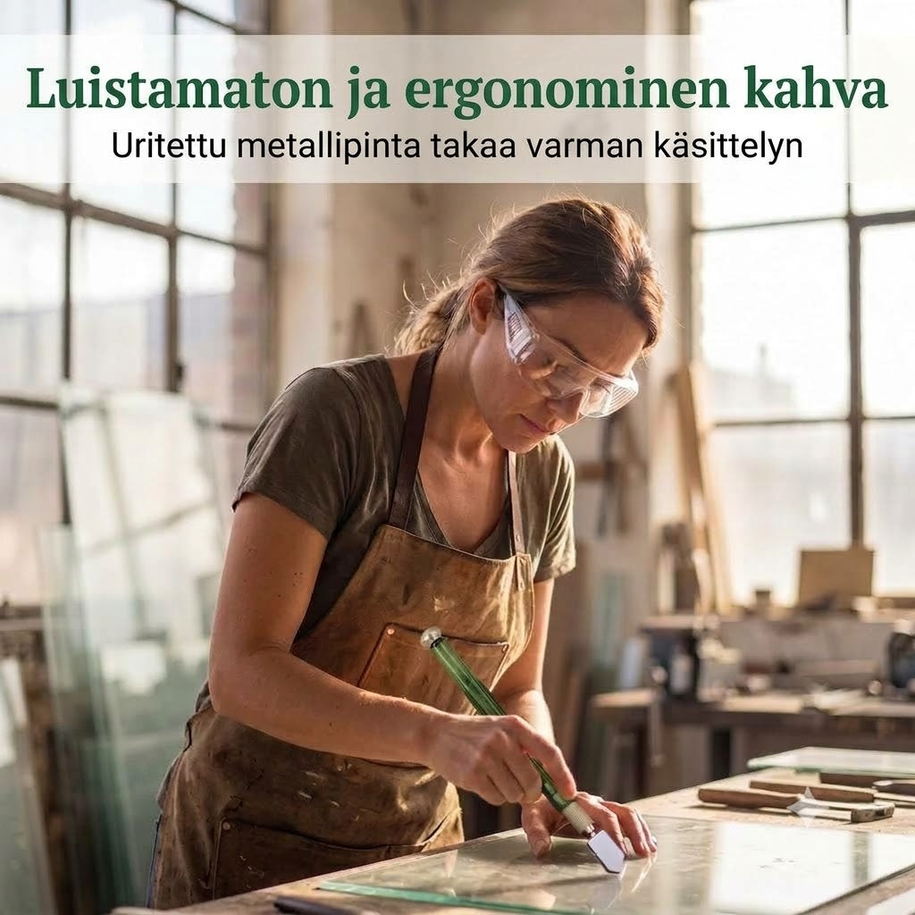 Ammattimainen timanttilasileikkuri – Karkaistusta metalliseoksesta valmistettu leikkuuterä