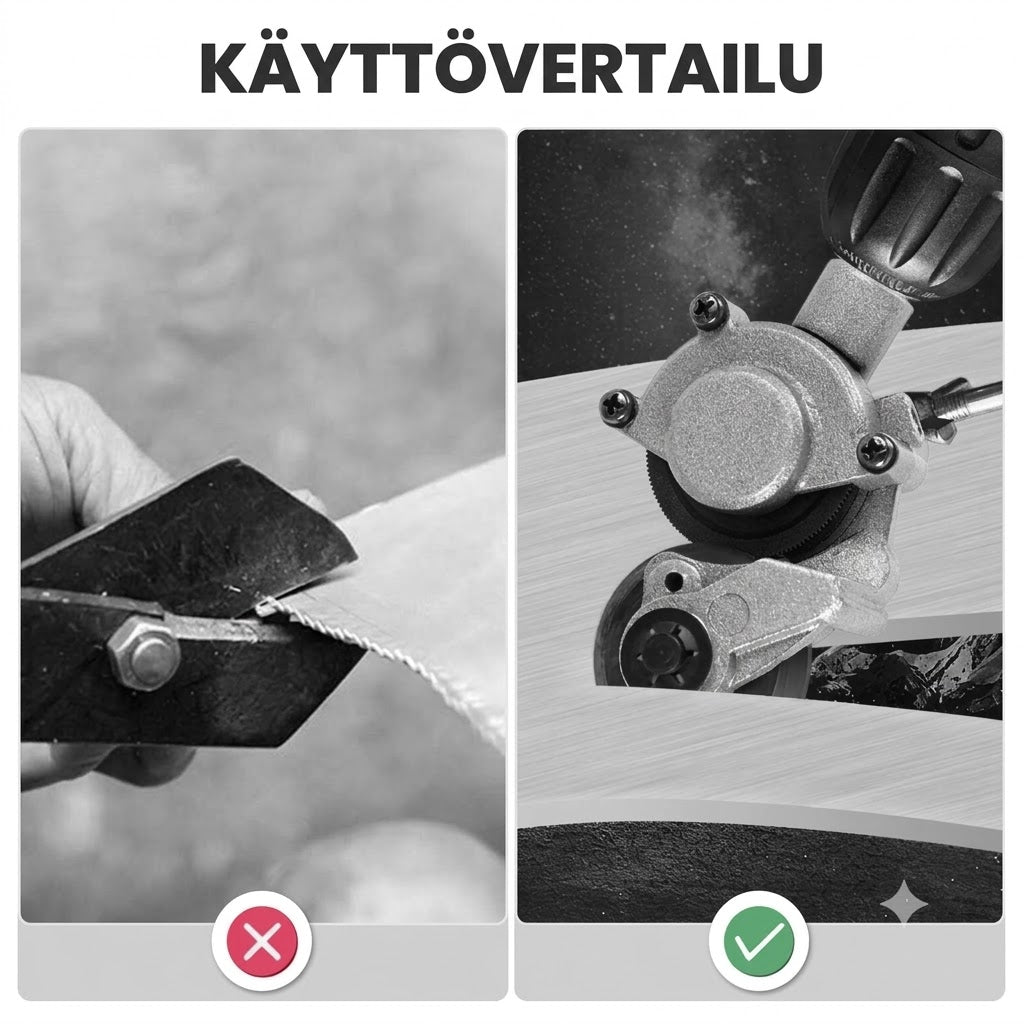 Porakoneen levyleikkurilisäosa – Sähköiset peltisakset ja levyleikkuri