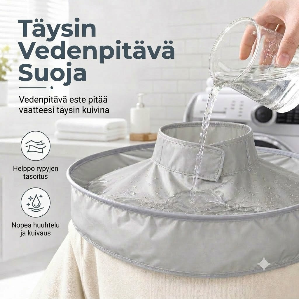 Vedenpitävä hiustenleikkausviitta kerääjällä – Kokoontaitettava sateenvarjoviitta kotiparturointiin