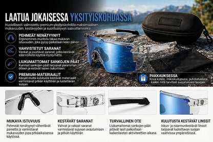 Pyöräilyaurinkolasit – Aurinkolasit mukautuvilla linsseillä