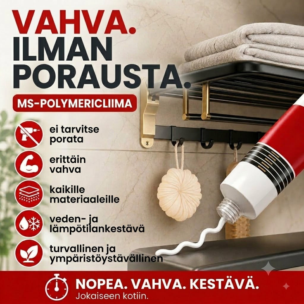 🔥📢 Rajoitettu tarjous: Osta 1 Saat 1 Ilmaiseksi! ✨ Naulaton liima – Vahva pito ilman porausta, ihanteellinen kaikkiin liimaustarpeisiisi! ✨