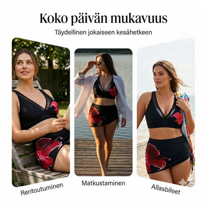 👙🌊 Kietorannabikini kalakuviolla – Kiristysnyörillä, aitoa kesätyyliä
