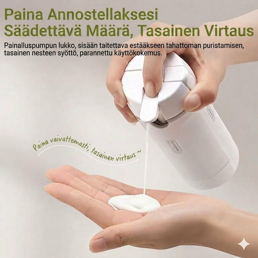 Kannettava 4-in-1 matka-annostelija