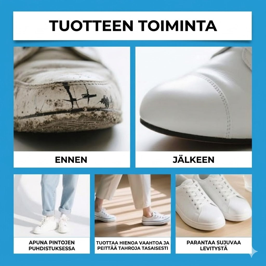 Valkoisten kenkien korjausvoide