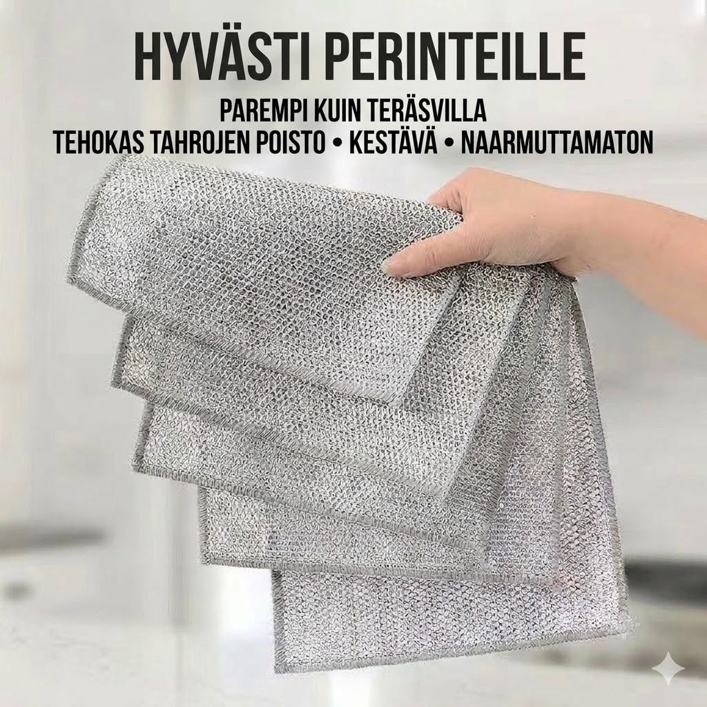 Teräslankatiskirätti (1setti, 10 kpl)