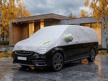 Paksu puoliautopeite aurinko- ja lumisuojaksi – Pakkasen- ja UV-kestävä autosuoja