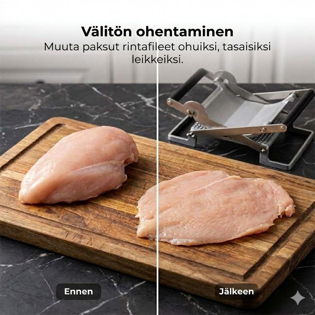 🥩 Manuaalinen lihaleikkuri ja litistäjä