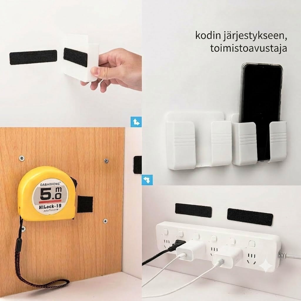 Vahva itsekiinnittyvä tarranauha (1 setti / 20 kpl)