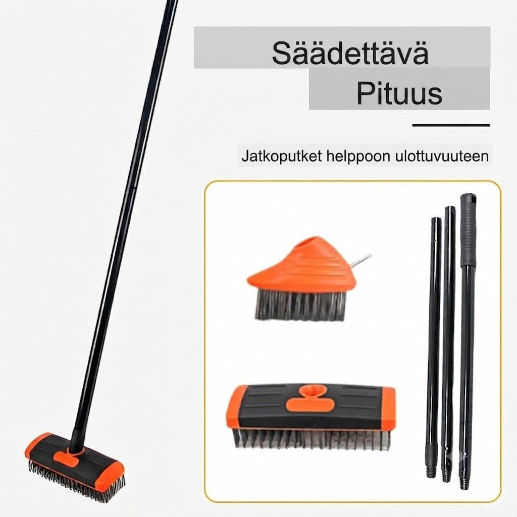 🧹Saumaharjasetti laatoille – 3-in-1 puutarhatyökalu terassille ja ajotielle