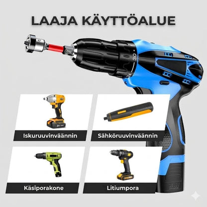 Magneettiset S2-teräksiset ruuvauskärjet syvyydenrajoittimella