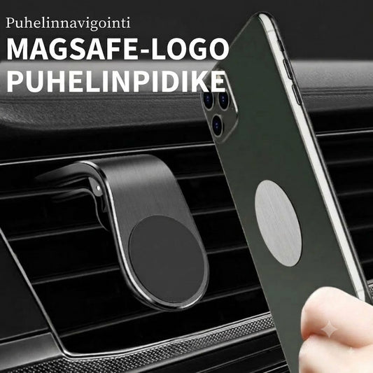 MagSafe-puhelinteline logolla / Magneettinen autoteline puhelimelle merkillä