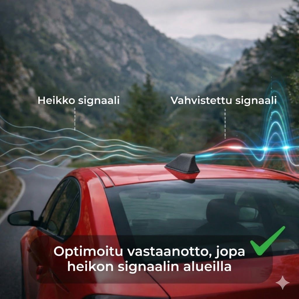 Hainevä auton antennivahvistin - Parannettu radiovastaanotto