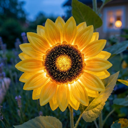 🌻 Aurinkokäyttöinen auringonkukka-puutarhavalo – Näyttää aivan aidolta auringonkukalta