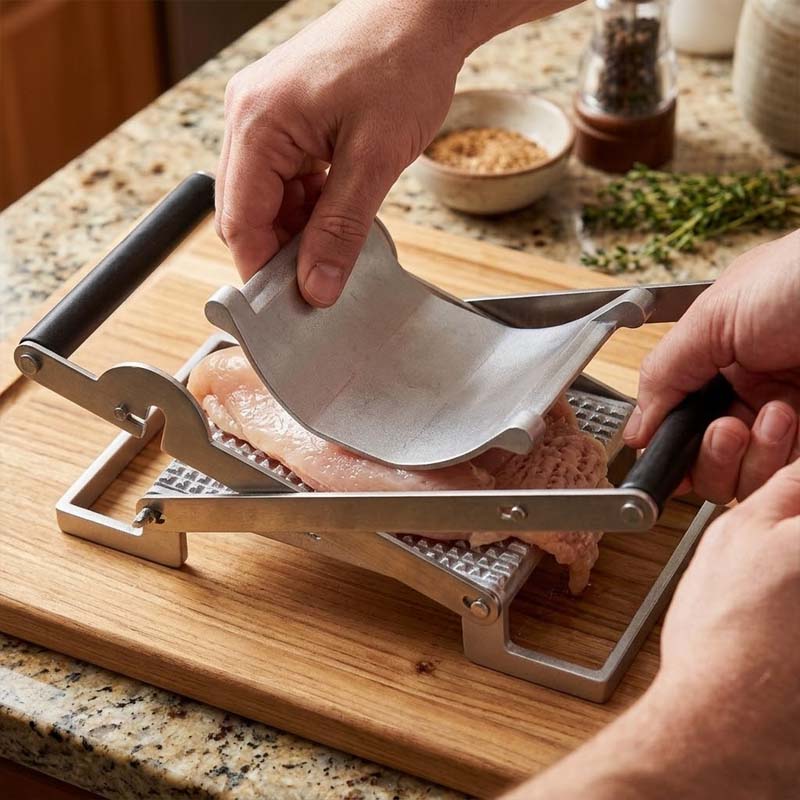 🥩 Manuaalinen lihaleikkuri ja litistäjä