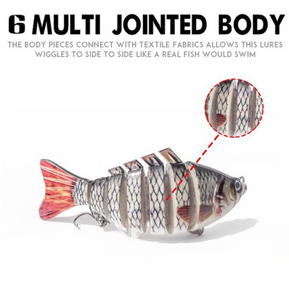 🎣 Säästä 50 %! 🐟 Nivelletty bioninen uistin / Vaappu kalastukseen