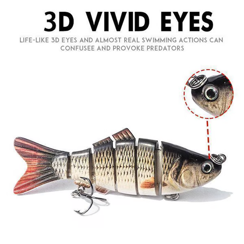 🎣 Säästä 50 %! 🐟 Nivelletty bioninen uistin / Vaappu kalastukseen
