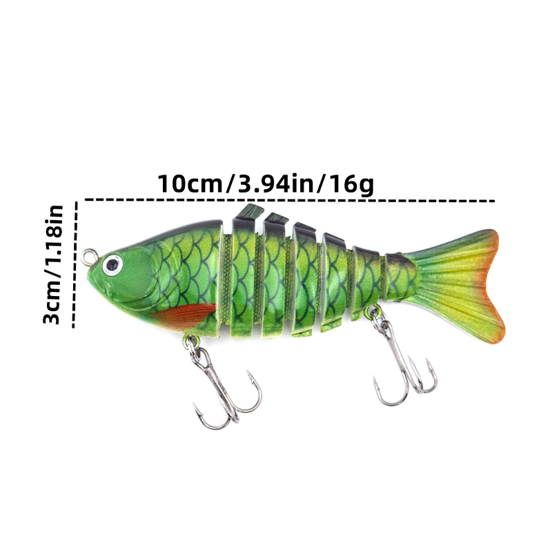 🎣 Säästä 50 %! 🐟 Nivelletty bioninen uistin / Vaappu kalastukseen