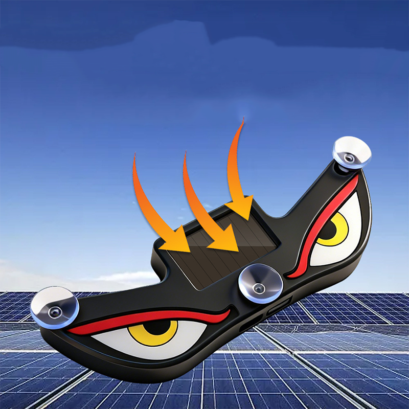 Aurinkokennotoimiset LED Demon Eyes -auton ikkunavalot