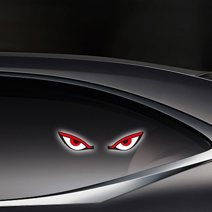 Aurinkokennotoimiset LED Demon Eyes -auton ikkunavalot