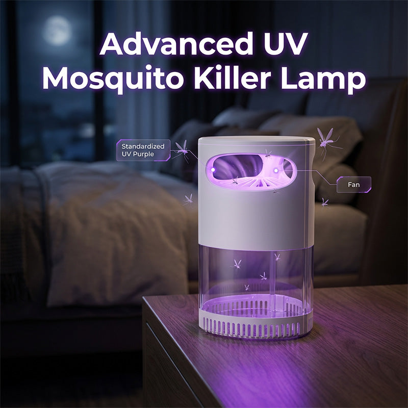 🦟 Hiljainen UV-hyttysansa / Hyönteisloukku | Meluton & myrkytön | USB-käyttöinen | Täydellinen makuuhuoneeseen 😴💤