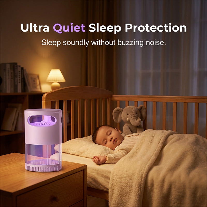 🦟 Hiljainen UV-hyttysansa / Hyönteisloukku | Meluton & myrkytön | USB-käyttöinen | Täydellinen makuuhuoneeseen 😴💤