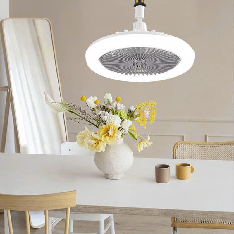 LED-kattotuuletin kaukosäätimellä – Hiljainen, 3 valotilaa, energiatehokas 🌀