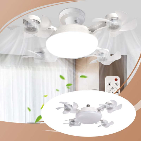 Uusi E27-kattotuuletin valolla – 2-in-1 hiljainen LED-tuuletinvalaisin