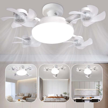 Uusi E27-kattotuuletin valolla – 2-in-1 hiljainen LED-tuuletinvalaisin