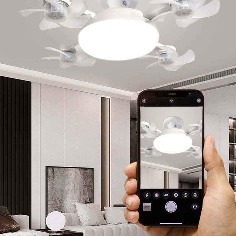 Uusi E27-kattotuuletin valolla – 2-in-1 hiljainen LED-tuuletinvalaisin