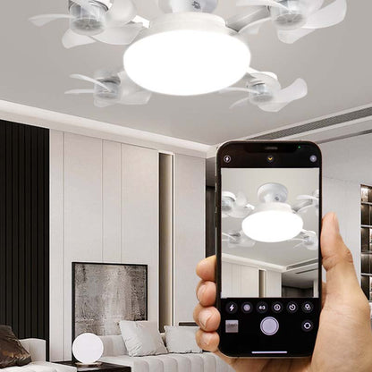 Uusi E27-kattotuuletin valolla – 2-in-1 hiljainen LED-tuuletinvalaisin