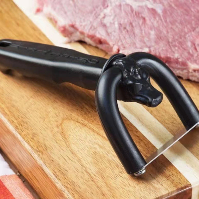 Kädessä pidettävä rasvanpoistaja naudan- ja sianlihalle