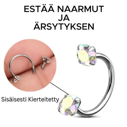 Hevosenkenkä-nenärengas – Sisäkierteinen, Mukava käyttää